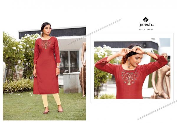 Jinesh Nx Anamika Viscose Embroidery Designer Kurti Collection 